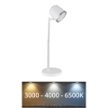 Globo - LED Stmievateľná dotyková stolná lampa 4v1 LED/6W/3,7V 3000K/4000K/6500K 1500 mAh USB biela