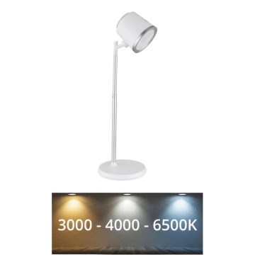 Globo - LED Stmievateľná dotyková stolná lampa 4v1 LED/6W/3,7V 3000K/4000K/6500K 1500 mAh USB biela