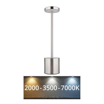 Globo - LED Stmievateľná dotyková stolná lampa LED/1,2W/3,7V 2000K/3500K/7000K 1200 mAh USB matný chróm