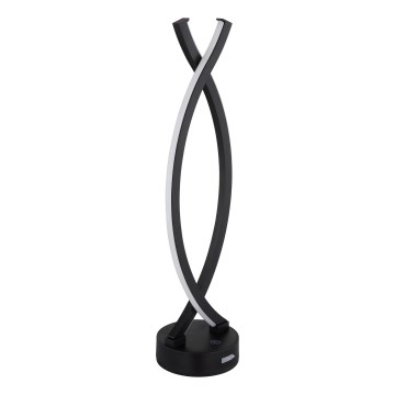 Globo - LED Stmievateľná dotyková stolná lampa LED/1W/3,7V 3000K 1800 mAh USB čierna