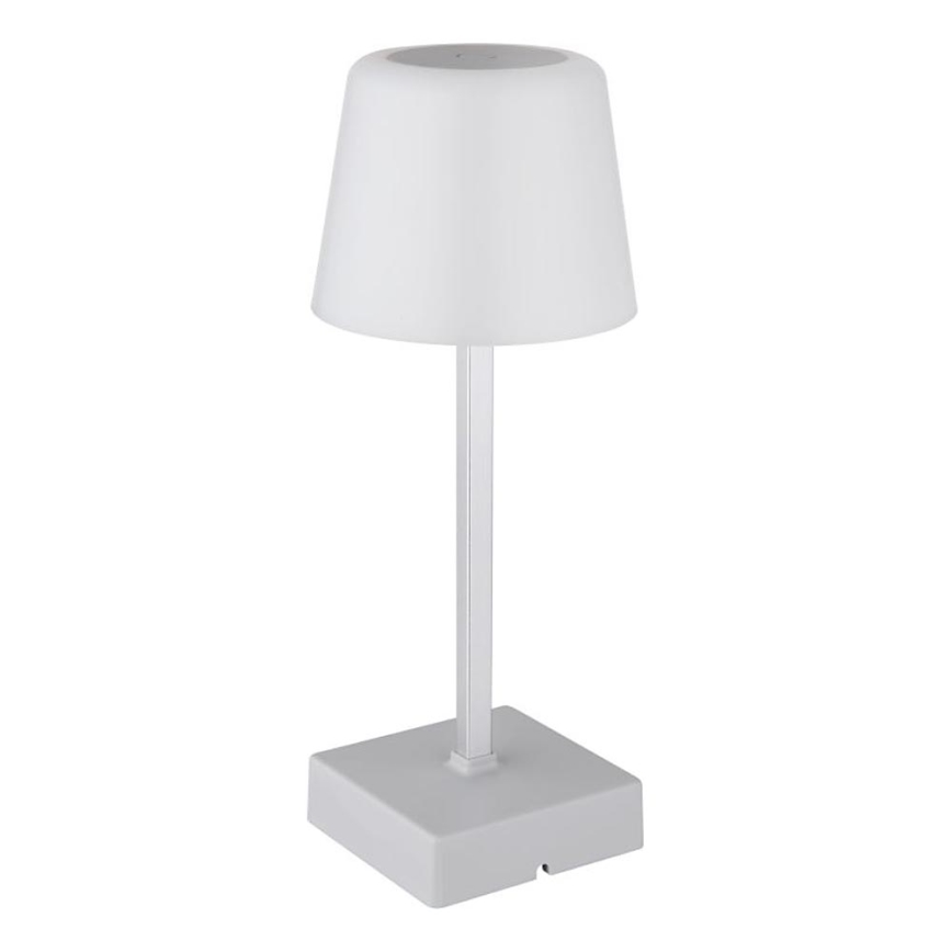 Globo - LED Stmievateľná dotyková stolná lampa LED/2W/5V 3000/4500/6500K 800 mAh strieborná