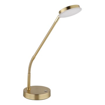 Globo - LED stmievateľná dotyková stolná lampa LED/6,5W/230V 2700/3350/4000K mosadz