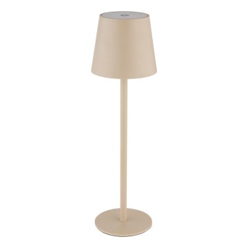 Globo - LED Stmievateľná dotyková vonkajšia lampa LED/3W/3,7V IP44 1800 mAh USB béžová