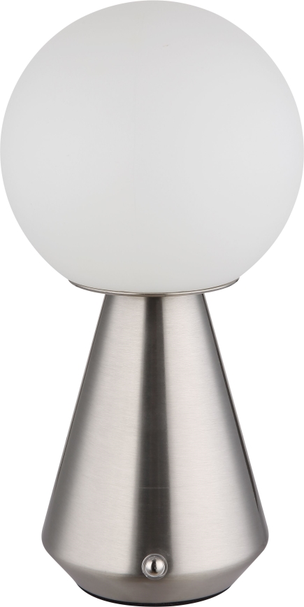 Globo - LED Stmievateľná dotyková vonkajšia stolná lampa LED/1,5W/5V 3000/4500/6500K 1800 mAh IP41 matný chróm