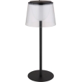 Globo - LED Stmievateľná dotyková vonkajšia stolná lampa LED/1,8W/5V IP44 1800 mAh čierna/číra