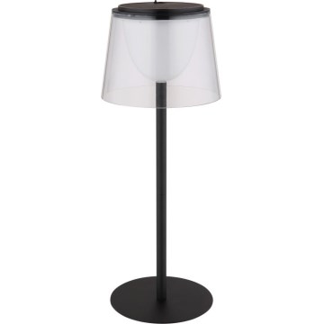 Globo - LED Stmievateľná dotyková vonkajšia stolná lampa LED/1,8W/5V IP44 1800 mAh čierna/číra