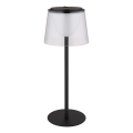 Globo - LED stmievateľná dotyková vonkajšia stolová lampa LED/1,8W/5V IP44 1800 mAh čierna/priehľadná