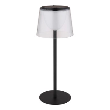 Globo - LED stmievateľná dotyková vonkajšia stolová lampa LED/1,8W/5V IP44 1800 mAh čierna/priehľadná