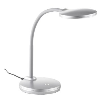 Globo - LED Stmievateľná flexibilná dotyková stolná lampa LED/4,6W/230V strieborná