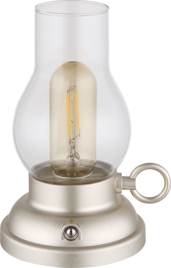 Globo - LED Stmievateľná nabíjacia dotyková stolná lampa LED/1W/3,7V 1200 mAh matný chróm