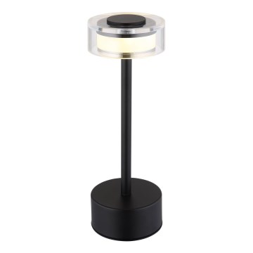 Globo - LED Stmievateľná nabíjacia dotyková stolná lampa LED/2,5W/3,7V 2700/4000/6500K 1800mAh čierna