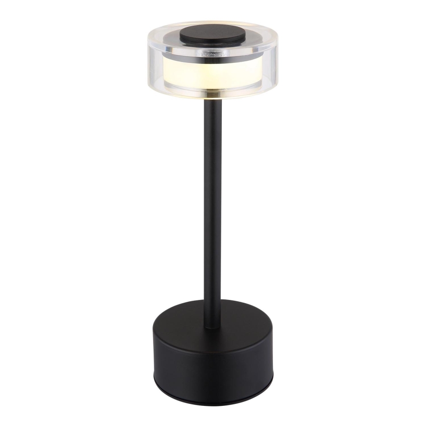 Globo - LED Stmievateľná nabíjacia dotyková stolná lampa LED/2,5W/3,7V 2700/4000/6500K 1800mAh čierna