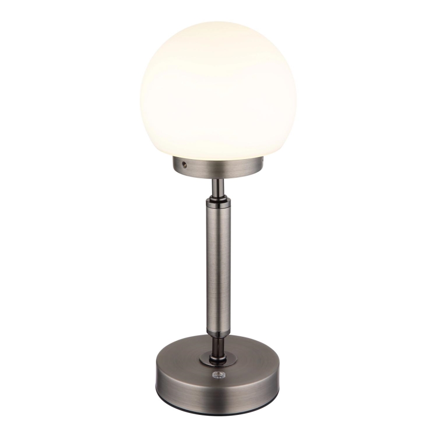 Globo - LED Stmievateľná nabíjacia dotyková stolná lampa LED/2,5W/5V 1800mAh 2700/4000/6500K antracit