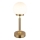 Globo - LED Stmievateľná nabíjacia dotyková stolná lampa LED/2,5W/5V 1800mAh 2700/4000/6500K mosadz