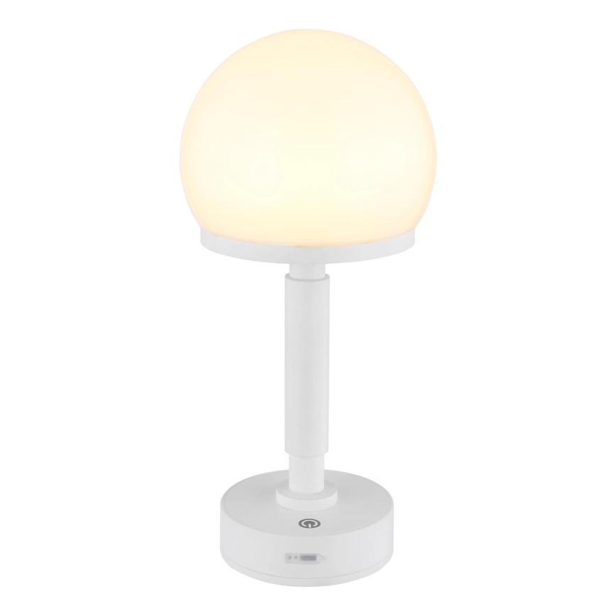 Globo - LED Stmievateľná nabíjacia dotyková stolná lampa LED/2,5W/5V 1800mAh 2800K biela