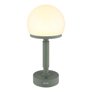 Globo - LED Stmievateľná nabíjacia dotyková stolná lampa LED/2,5W/5V 1800mAh 2800K zelená