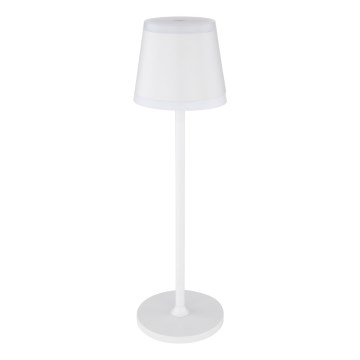 Globo - LED Stmievateľná nabíjacia dotyková stolná lampa LED/4,6W/230V 1800 mAh USB IP54 biela