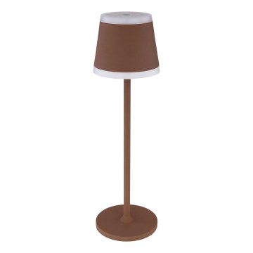 Globo - LED Stmievateľná nabíjacia dotyková stolná lampa LED/4,6W/3,7V 3000K 1800mAh hnedá IP54