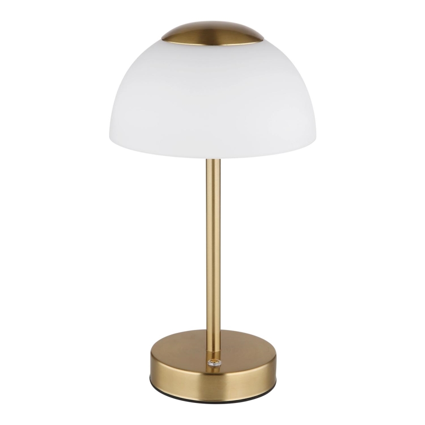Globo - LED Stmievateľná nabíjacia stolná lampa LED/2,5W/5V 1800mAh 2700K/4000K/6500K mosadz