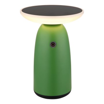 Globo - LED Stmievateľná solárna dotyková lampa LED/10W/3,7V IP54 zelená