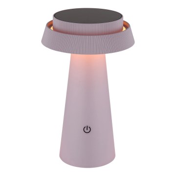 Globo - LED Stmievateľná solárna dotyková lampa LED/4W/3,7W IP54 ružová