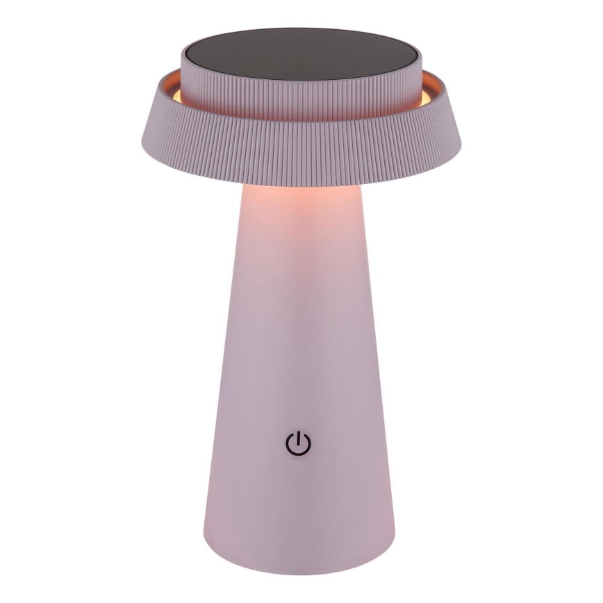 Globo - LED Stmievateľná solárna dotyková lampa LED/4W/3,7W IP54 ružová