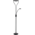 Globo - LED stmievateľná stojacia lampa LED/20W/230V + LED/4W 3000K čierna