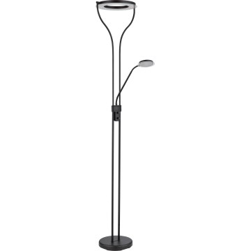 Globo - LED stmievateľná stojacia lampa LED/20W/230V + LED/4W 3000K čierna