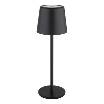 Globo - LED Stmievateľná vonkajšia dotyková stolná lampa LED/2W/5V 3000/4000/6000K 2200 mAh IP44 čierna