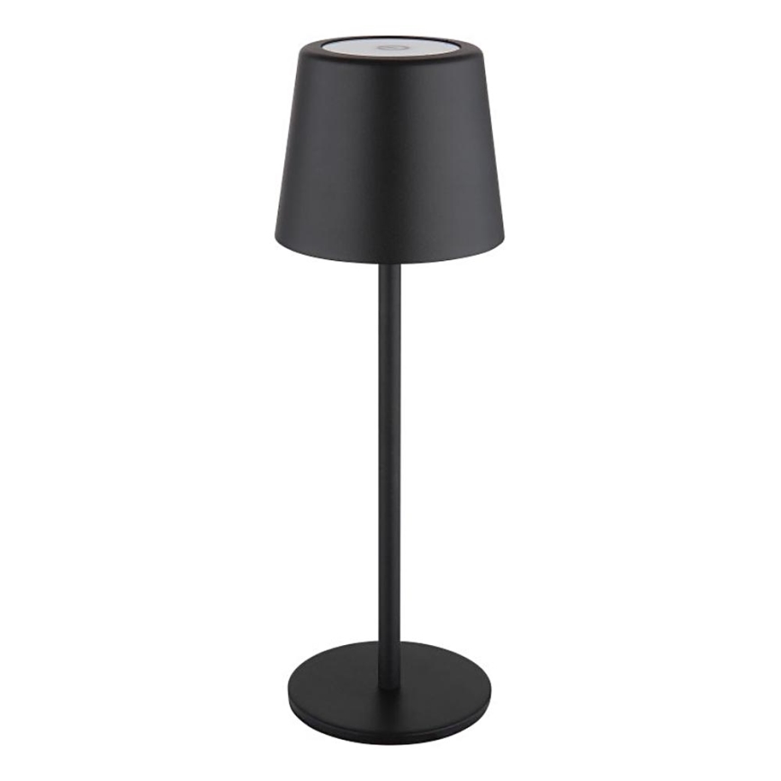 Globo - LED Stmievateľná vonkajšia dotyková stolná lampa LED/2W/5V 3000/4000/6000K 2200 mAh IP44 čierna