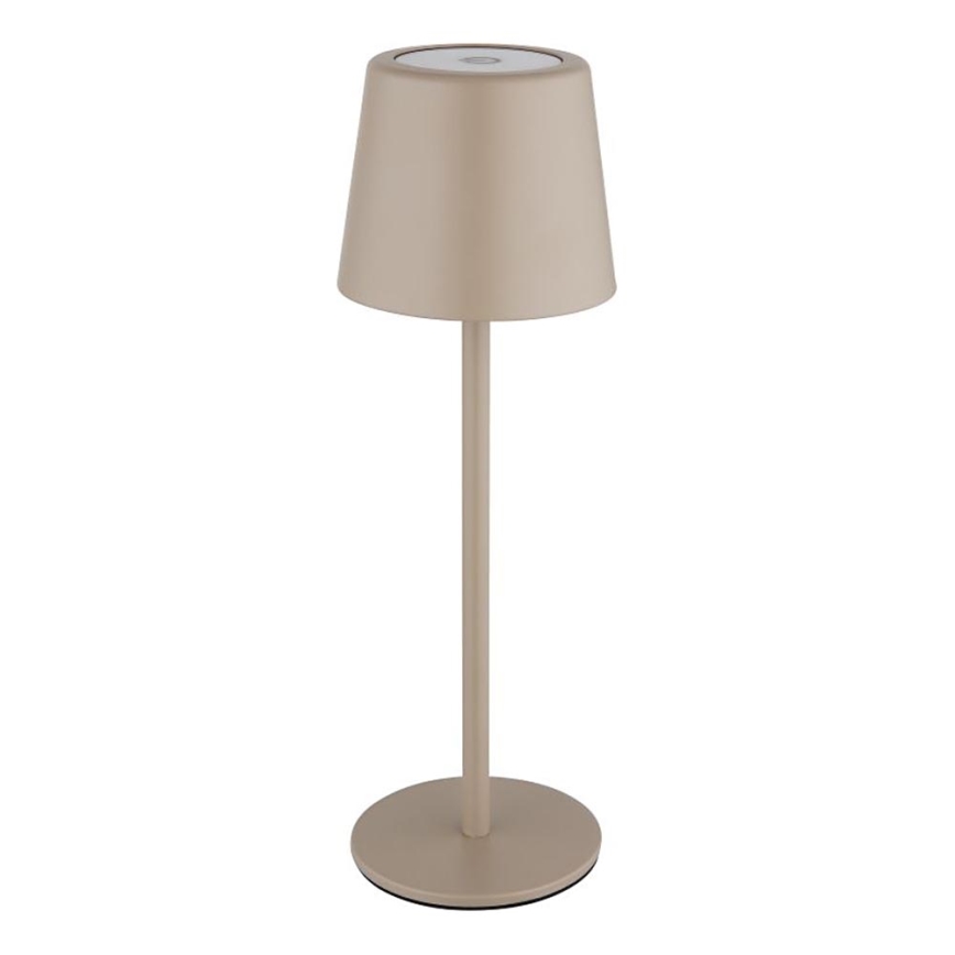 Globo - LED Stmievateľná vonkajšia dotyková stolná lampa LED/2W/5V 3000/4000/6000K 2200 mAh IP44 krémová