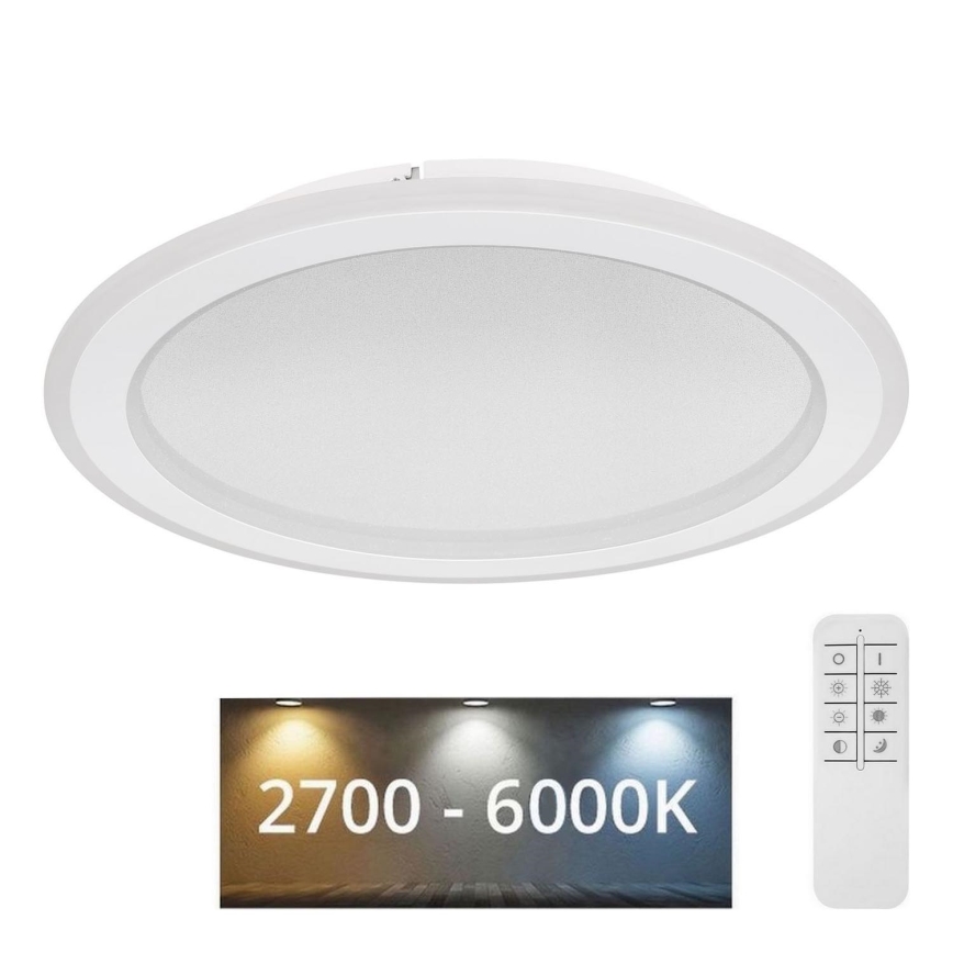 Globo - LED Stmievateľné stropné svietidlo LED/24W/230V 2700-6000K + diaľkové ovládanie