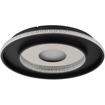 Globo - LED Stmievateľné stropné svietidlo LED/30W/230V 2700-6500K pr. 52,5 cm čierna + diaľkové ovládanie