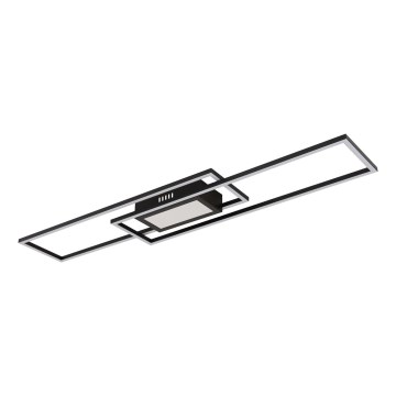 Globo - LED Stmievateľné stropné svietidlo LED/42W/230V 2700-6500K 19,6x96 cm čierna + diaľkové ovládanie