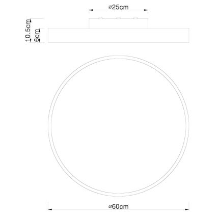 Globo - LED Stmievateľné stropné svietidlo LED/48W/230V + diaľkové ovládanie