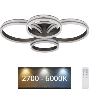Globo - LED Stmievateľné stropné svietidlo LED/90W/230V 2700K-6000K + diaľkové ovládanie