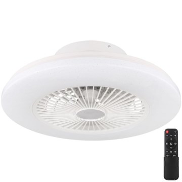 Globo - LED Stmievateľné stropné svietidlo s ventilátorom LED/30W/230V 3000-6500K + diaľkové ovládanie