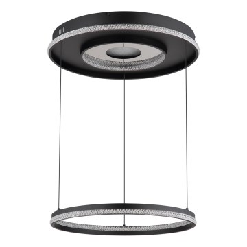 Globo - LED stmievaťelný luster na lane LED/54W/230V 2700-6500K pr. 60 cm čierna + diaľkové ovládanie