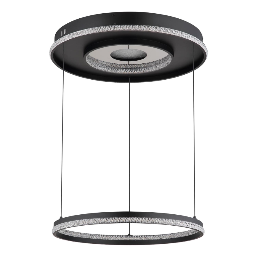 Globo - LED stmievaťelný luster na lane LED/54W/230V 2700-6500K pr. 60 cm čierna + diaľkové ovládanie