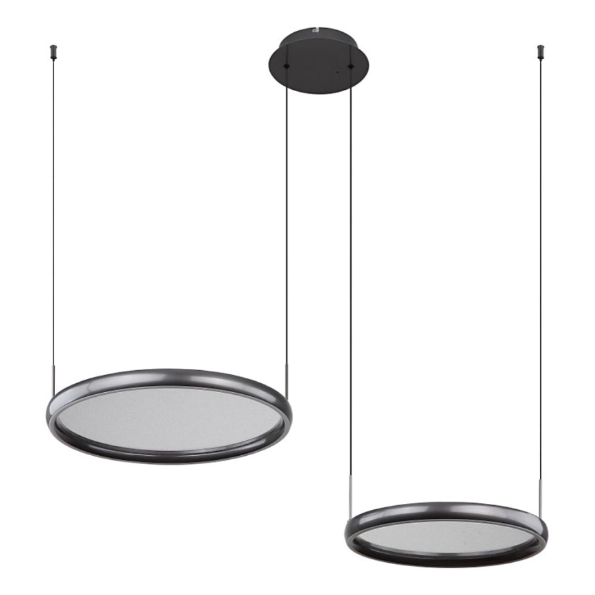Globo - LED Stmievateľný luster na lanku LED/50W/230V 2700-6000K čierna + diaľkové ovládanie