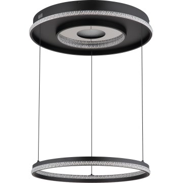 Globo - LED Stmievateľný luster na lanku LED/54W/230V 2700-6500K pr. 60 cm čierna + diaľkové ovládanie
