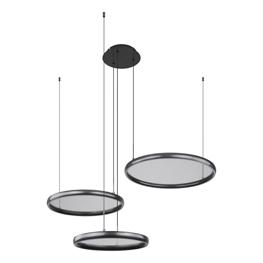 Globo - LED Stmievateľný luster na lanku LED/55W/230V 2700-6000K čierna + diaľkové ovládanie