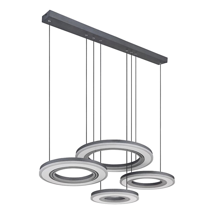 Globo - LED Stmievateľný luster na lanku LED/80W/230V 2700-6000K čierna + diaľkové ovládanie