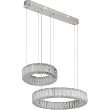 Globo - LED Stmievateľný luster na lanku LED/80W/230V 2700-6000K + diaľkové ovládanie