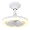 Globo - LED stmievateľný stropný ventilátor LED/20W/230V 3000-6500K biely + diaľkové ovládanie