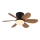 Globo - LED stmievateľný stropný ventilátor LED/5W/230V 2700-6500K hnedý + diaľkové ovládanie