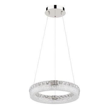 Globo - LED stmievateľný závesný luster na lanku LED/24W/230V 2700-6000K číry + diaľkové ovládanie