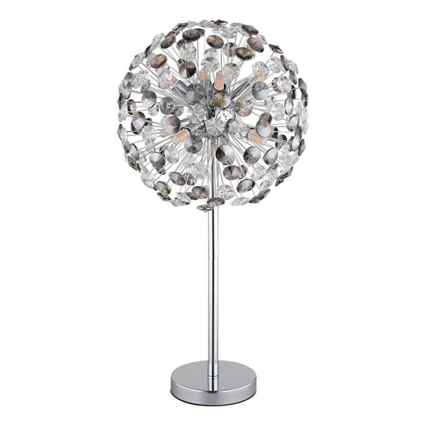 Globo - LED Stolná lampa 8xG9/3,5W/230V lesklý chróm