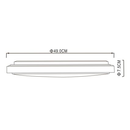 Globo - LED Stropné svietidlo LED/32W/230V 3000/4000/6000K pr. 49 cm