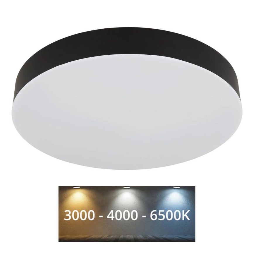 Globo - LED Stropné svietidlo LED/24W/230V 3000K/4000K/6500K pr. 30 cm čierna